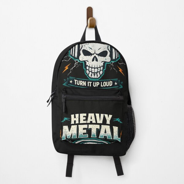Item preview, Heavy Metal Skull Headphones - Turn It Up Loud Rock Music T-Shirt designed and sold by ZyxDes.