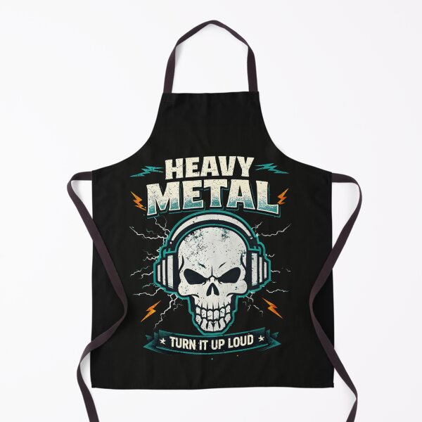 Item preview, Heavy Metal Skull Headphones - Turn It Up Loud Rock Music T-Shirt designed and sold by ZyxDes.