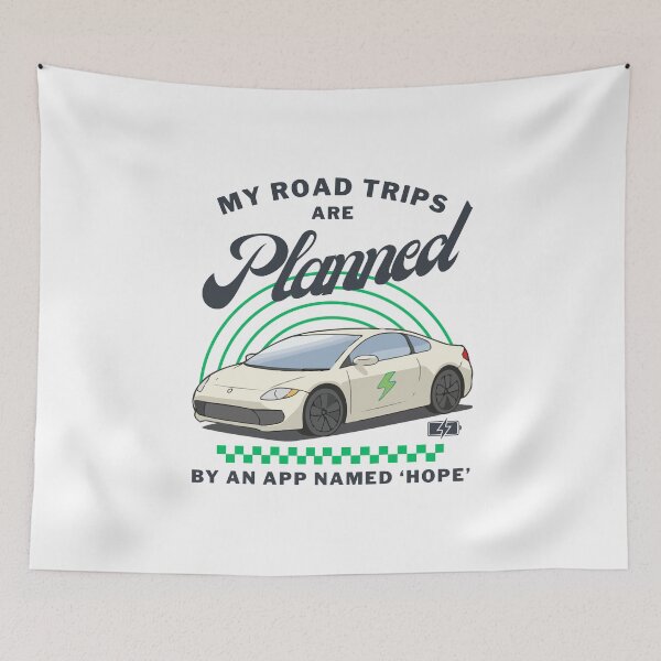 Item preview, Electric car : my road trips are planned by an app named 'hope' designed and sold by Peerless-Prime.