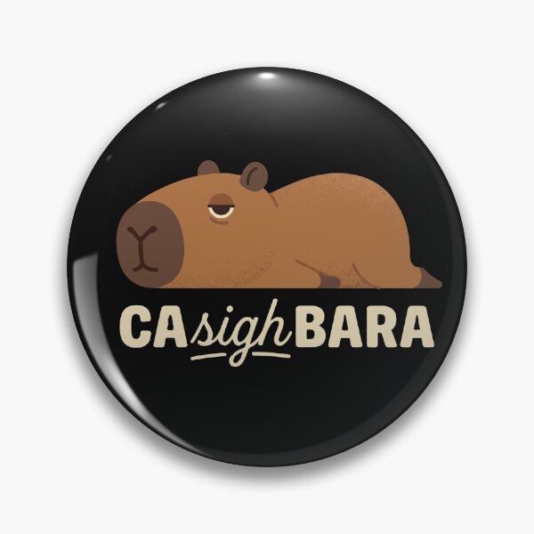 Item preview, CAsighBARA Funny Capybara Relatable Sigh Mood Meme designed and sold by AdyKurniawan.