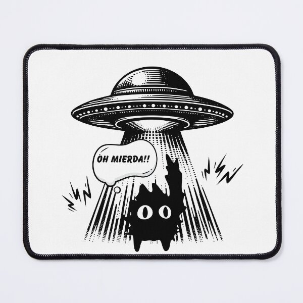 Item preview, UFO AND A CAT designed and sold by ZMaria.