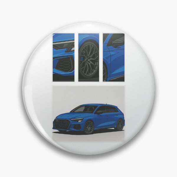 Item preview, Modern German Hot Hatch – Blue Sportback Comic Art designed and sold by v1per4ever.