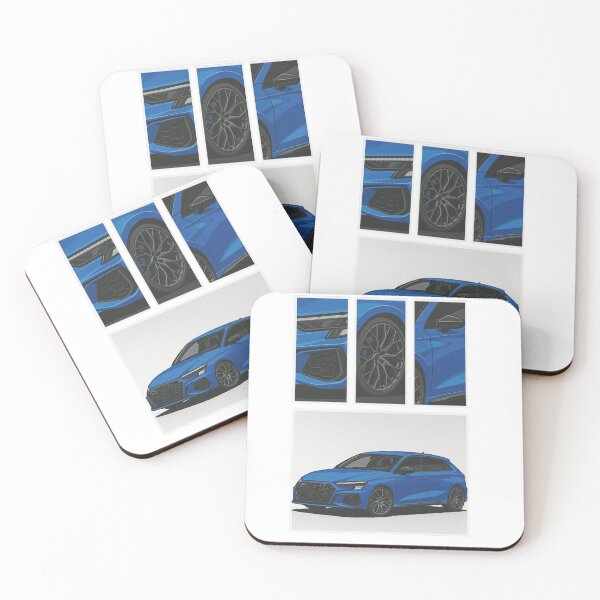 Item preview, Modern German Hot Hatch – Blue Sportback Comic Art designed and sold by v1per4ever.