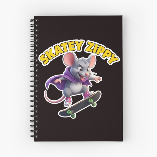 Item preview, Playful Cartoon Zippy Mouse Skateboard Design Graphic Tee designed and sold by Zippy Creation.