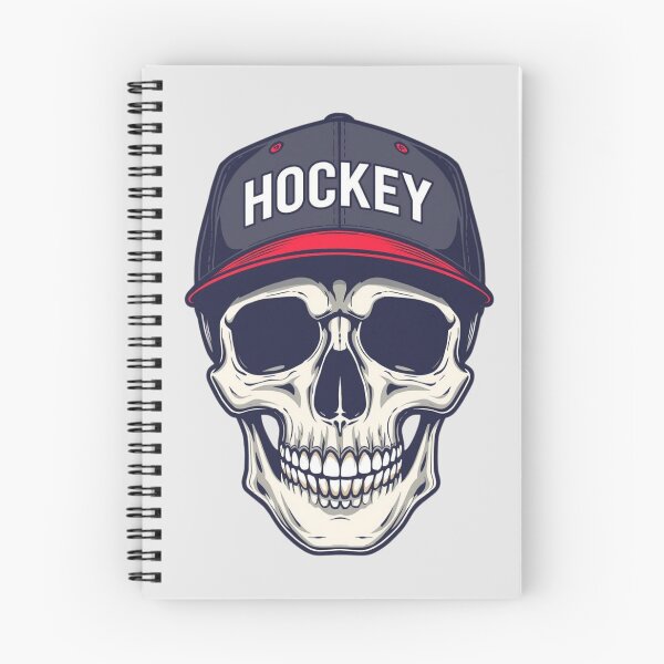 Item preview, Skull with Hockey Hap Sticker, Winter Sports Magnet designed and sold by colorleafz.