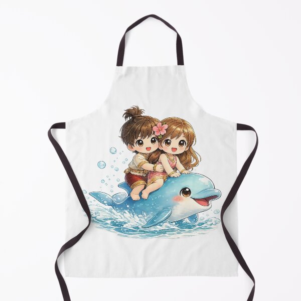 Item preview, Joyful Children Riding a Dolphin designed and sold by Chokhdi289shop.