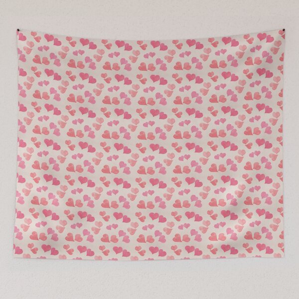 Item preview, Watercolor Pink Hearts Pattern Valentine's Day Throw Blanket designed and sold by FestivityFinds.