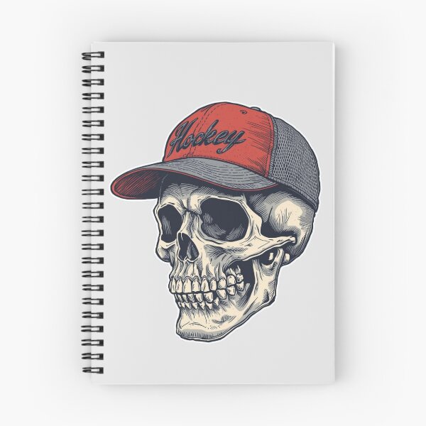 Item preview, Skull with Hockey Hat Sticker, Winter Sports Magnet designed and sold by colorleafz.