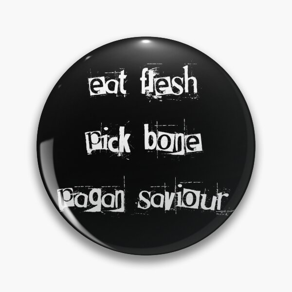 Item preview, eat flesh - white on black designed and sold by Still Standing Society.