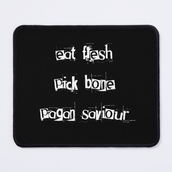 Item preview, eat flesh - white on black designed and sold by Still Standing Society.