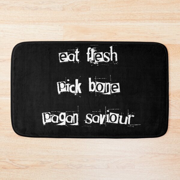 Item preview, eat flesh - white on black designed and sold by Still Standing Society.