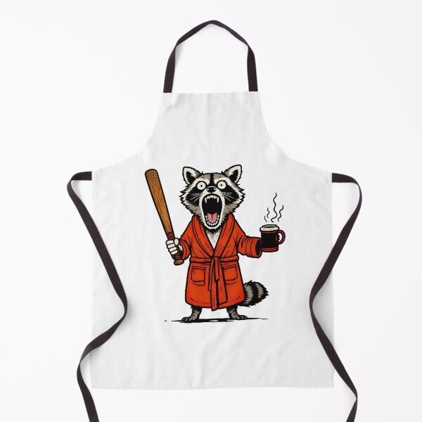Item preview, Angry Raccoon With Bat | Funny Aggressive Animal Illustration designed and sold by Senkov.