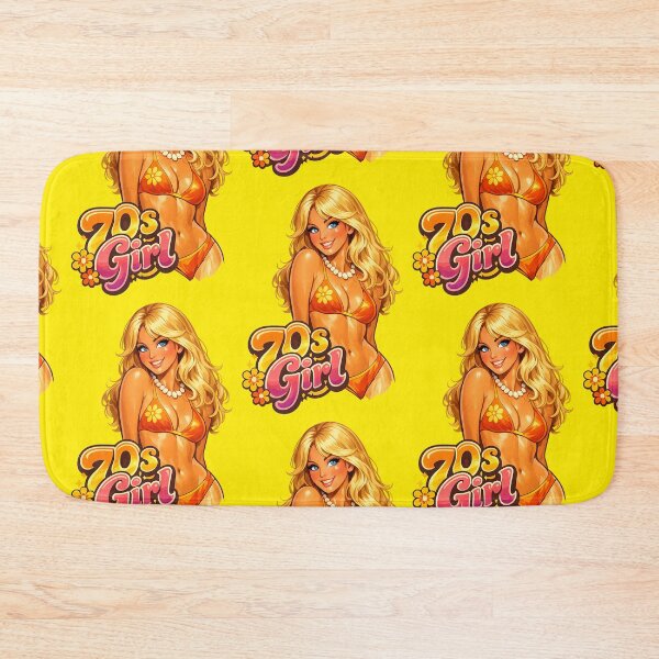 Item preview, Blonde Pin-Up from 70s: Retro Pin-Up Cartoon Girl – 50s 60s 70s Vintage Style Illustration designed and sold by Arte Cartoon From TagTeam Group.