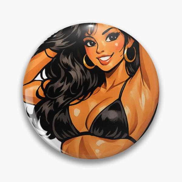 Item preview, Bikini Pin Up: Retro Pin-Up Cartoon Girl – 50s 60s 70s Vintage Style Illustration designed and sold by Arte Cartoon From TagTeam Group.