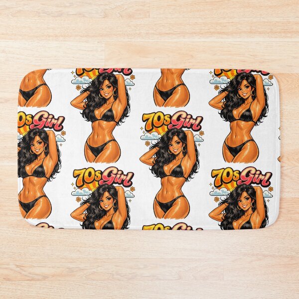 Item preview, Bikini Pin Up: Retro Pin-Up Cartoon Girl – 50s 60s 70s Vintage Style Illustration designed and sold by Arte Cartoon From TagTeam Group.