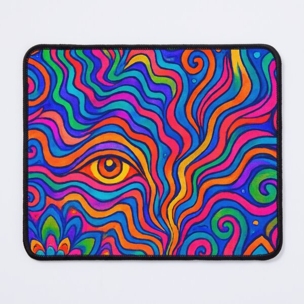 Item preview, Psychedelic Rock Pattern – 60s 70s Trippy Vintage Music Art designed and sold by Arte Cartoon From TagTeam Group.