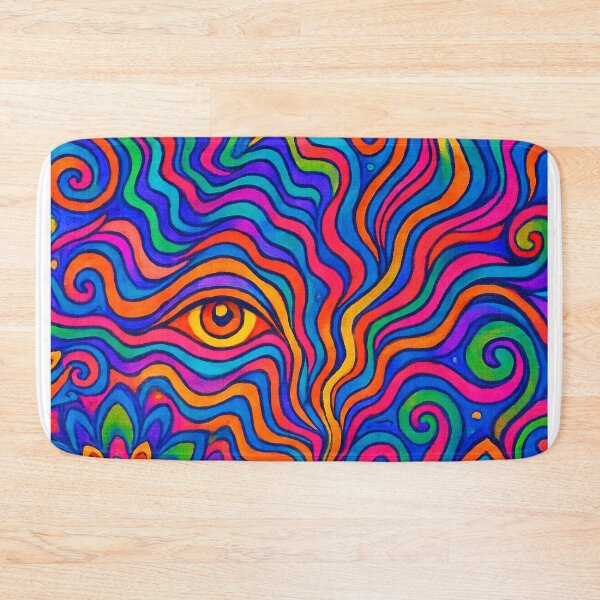 Item preview, Psychedelic Rock Pattern – 60s 70s Trippy Vintage Music Art designed and sold by Arte Cartoon From TagTeam Group.