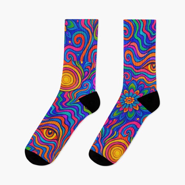Item preview, Psychedelic Rock Pattern – 60s 70s Trippy Vintage Music Art designed and sold by Arte Cartoon From TagTeam Group.