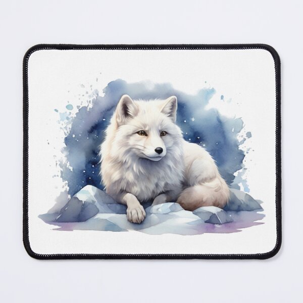 Item preview, Arctic fox in the snow – watercolor full of winter magic designed and sold by Rose Design & Photos.