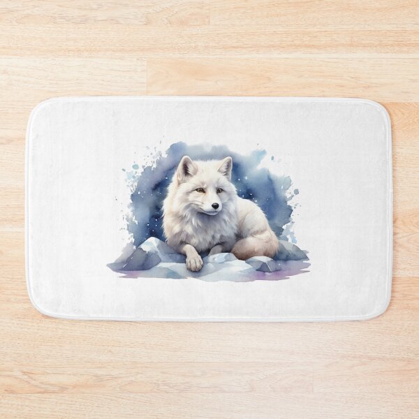 Item preview, Arctic fox in the snow – watercolor full of winter magic designed and sold by Rose Design & Photos.