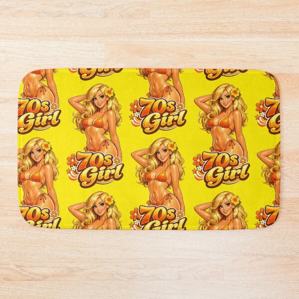 Item preview, Another Blonde Pin-Up from 70s: Retro Pin-Up Cartoon Girl – 50s 60s 70s Vintage Style Illustration designed and sold by Arte Cartoon From TagTeam Group.