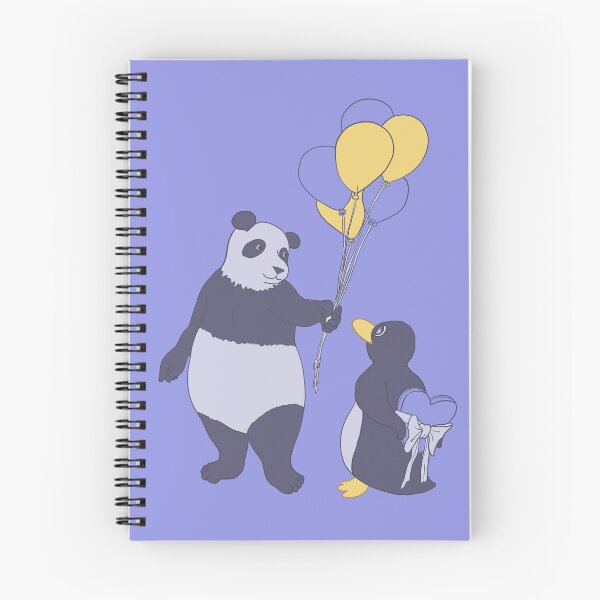 Artikelvorschau, Der Pinguin und der Panda tauschen Geschenke aus entworfen und verkauft von ERNorman.