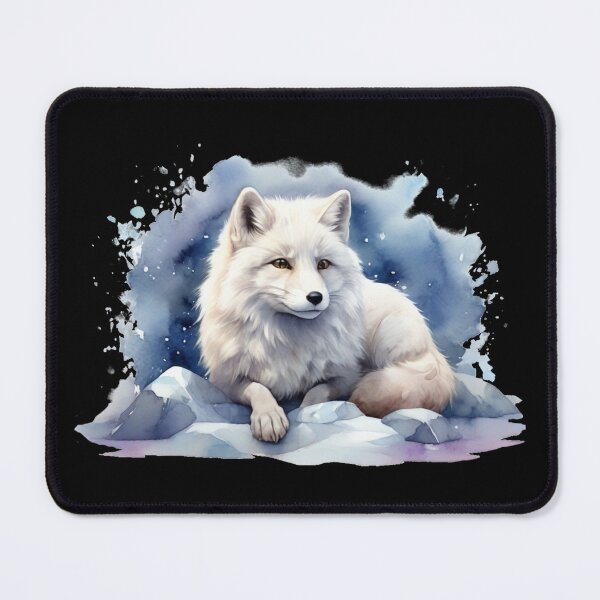 Item preview, Arctic fox in the snow – watercolor full of winter magic designed and sold by Rose Design & Photos.