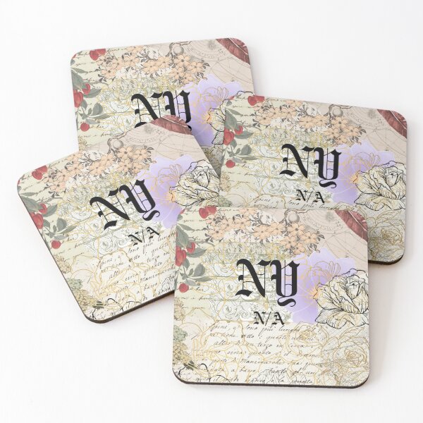 Item preview, NovlivionArt Vintage Floral Collage NY Logo designed and sold by NovlivionArt.
