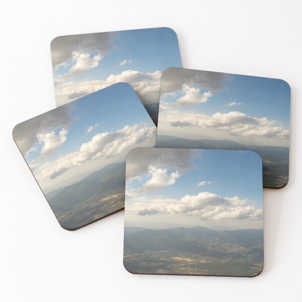 Item preview, Loving the Window Seat - Aerial with God Rays and Mountains designed and sold by Georgia Mizuleva.