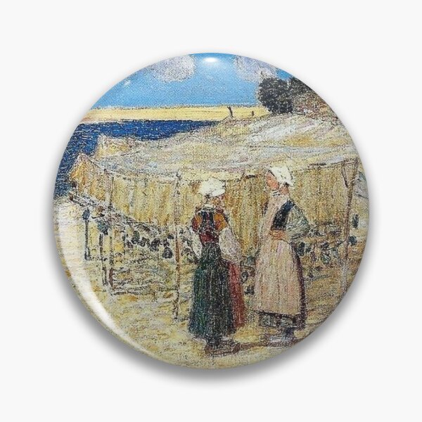 Item preview, Breton Women Repairing Nets designed and sold by tomorrowsart.