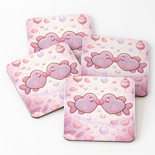 Item preview, Kawaii Fish Kiss Love Art designed and sold by EimSol.
