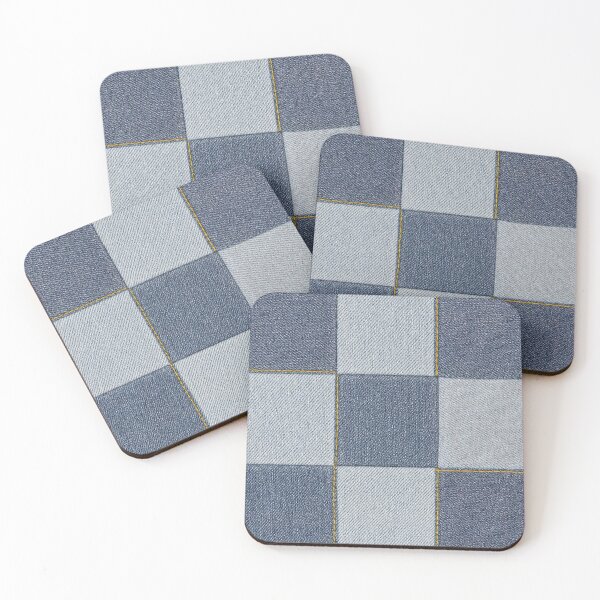 Item preview, Denim Patchwork Texture – Stitched Fabric Design designed and sold by stereonut.