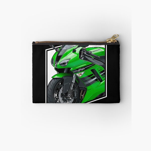 Item preview, Kawasaki Ninja ZX-6R – Green Supersport Bike Vector Illustration designed and sold by enzoade.