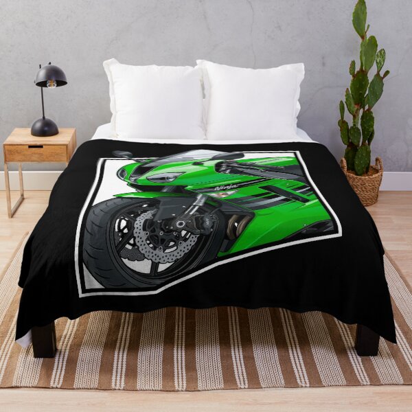 Item preview, Kawasaki Ninja ZX-6R – Green Supersport Bike Vector Illustration designed and sold by enzoade.