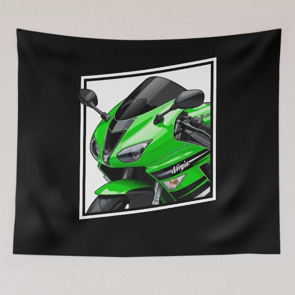 Item preview, Kawasaki Ninja ZX-6R – Supersport Motorcycle Vector Artwork designed and sold by enzoade.