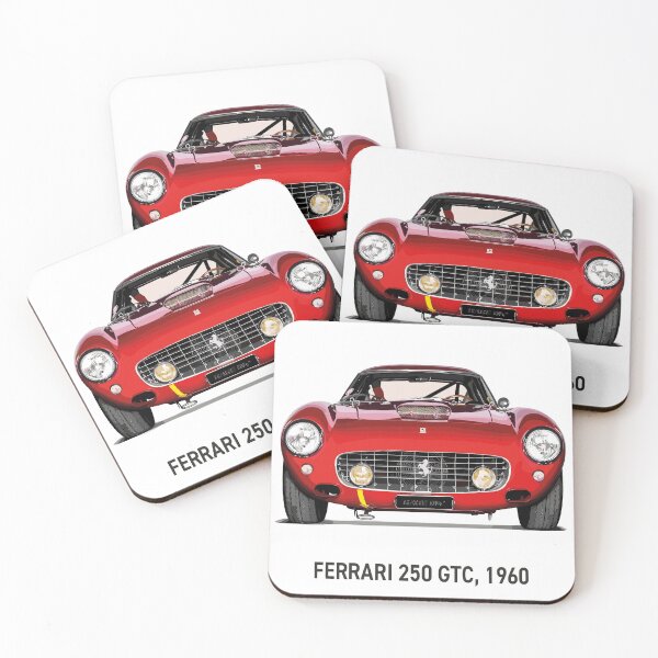 Item preview, Vintage Classic Car Ferrari 250 GRC 1960 designed and sold by PrintCarClub.