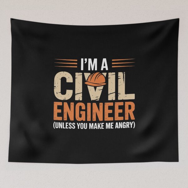 Item preview, I'm A Crazy Civil Engineering designed and sold by MarkLeedsArt.