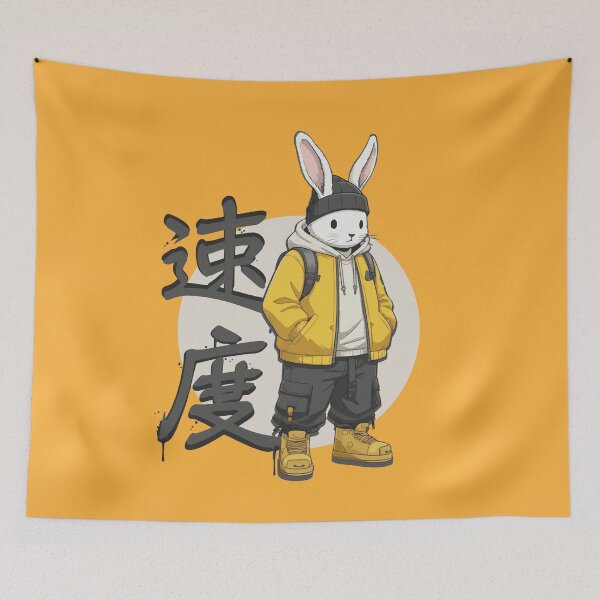 Item preview, Cyberpunk Bunny Rabbit Illustration designed and sold by Love, Amy.