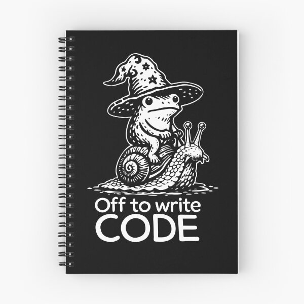 Item preview, Off To Write Code Frog designed and sold by coracssnpt.