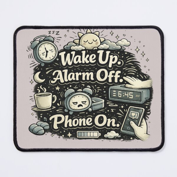 Item preview, Wake Up Alarm Off Phone On designed and sold by EverydaySupplyByMonika.