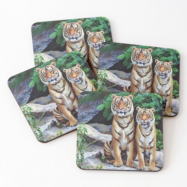 Item preview, Tigers Strike a Pose designed and sold by tomorrowsart.