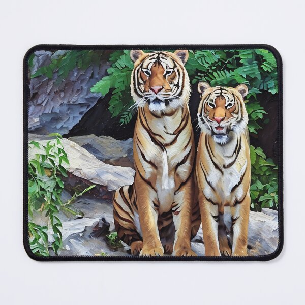 Item preview, Tigers Strike a Pose designed and sold by tomorrowsart.