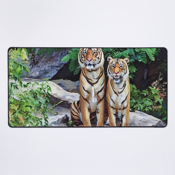 Item preview, Tigers Strike a Pose designed and sold by tomorrowsart.