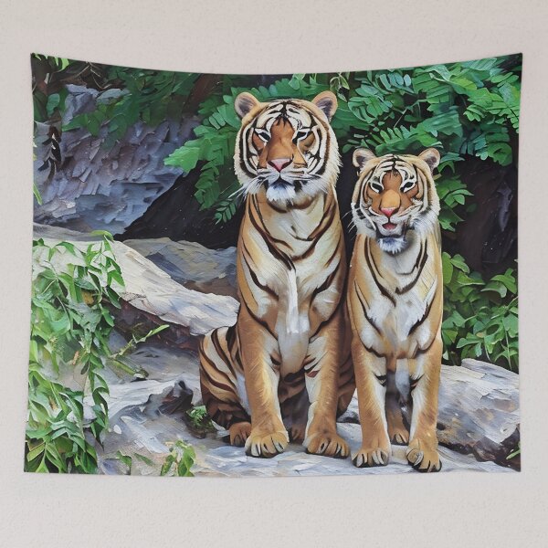 Item preview, Tigers Strike a Pose designed and sold by tomorrowsart.