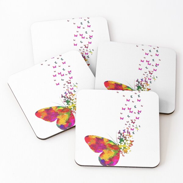 Item preview, Colorful Heart Butterfly Flight designed and sold by AesthinkArt.