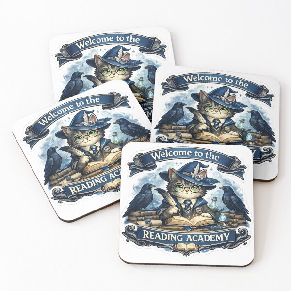 Item preview, Reading Academy Bookworm Cat Sticker designed and sold by Chytanka.