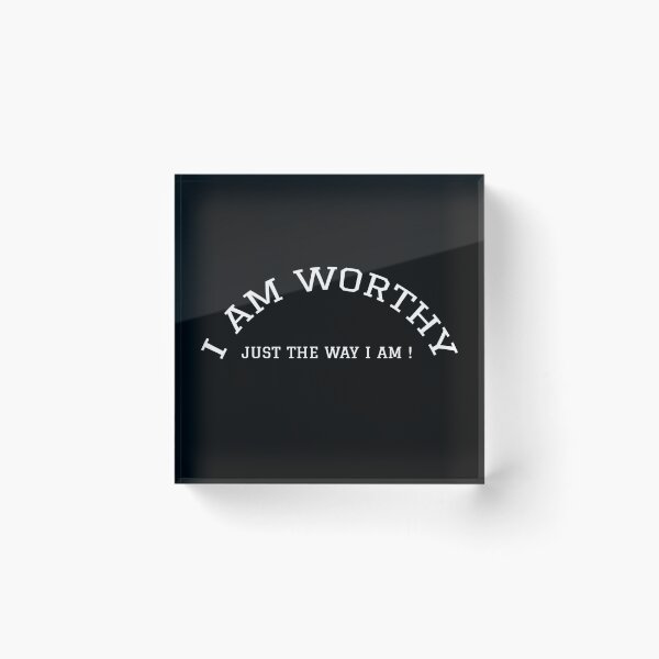 Item preview, Your I Am'ness - Worthy - White Text designed and sold by Bespoke-Apparel.