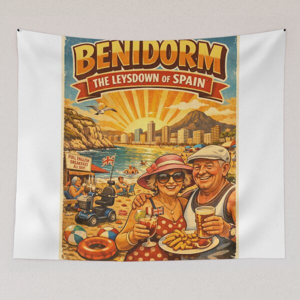 Item preview, Benidorm The Leysdown of Spain Vintage Holiday Humor Design designed and sold by GarnerSupplyCo.