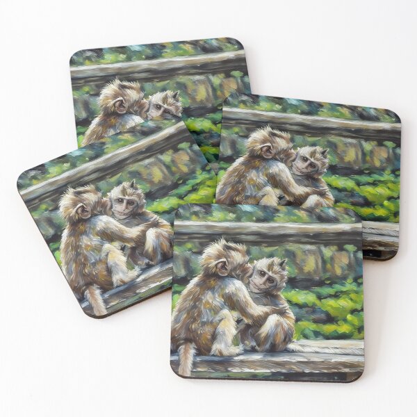 Item preview, Hugging Monkeys designed and sold by tomorrowsart.