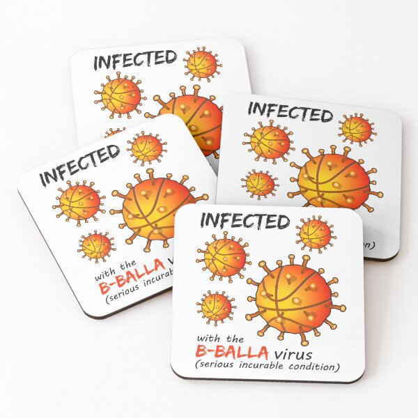 Item preview, Infected with the B-Balla virus | Basketball maniac condition designed and sold by Slam-Dunkan.